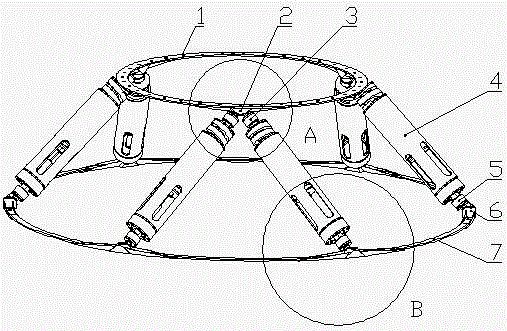 Highly integrated self-sensing hexa-axial conical vibration isolator