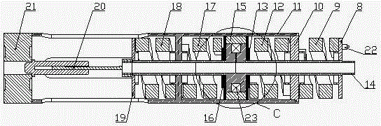 Highly integrated self-sensing hexa-axial conical vibration isolator