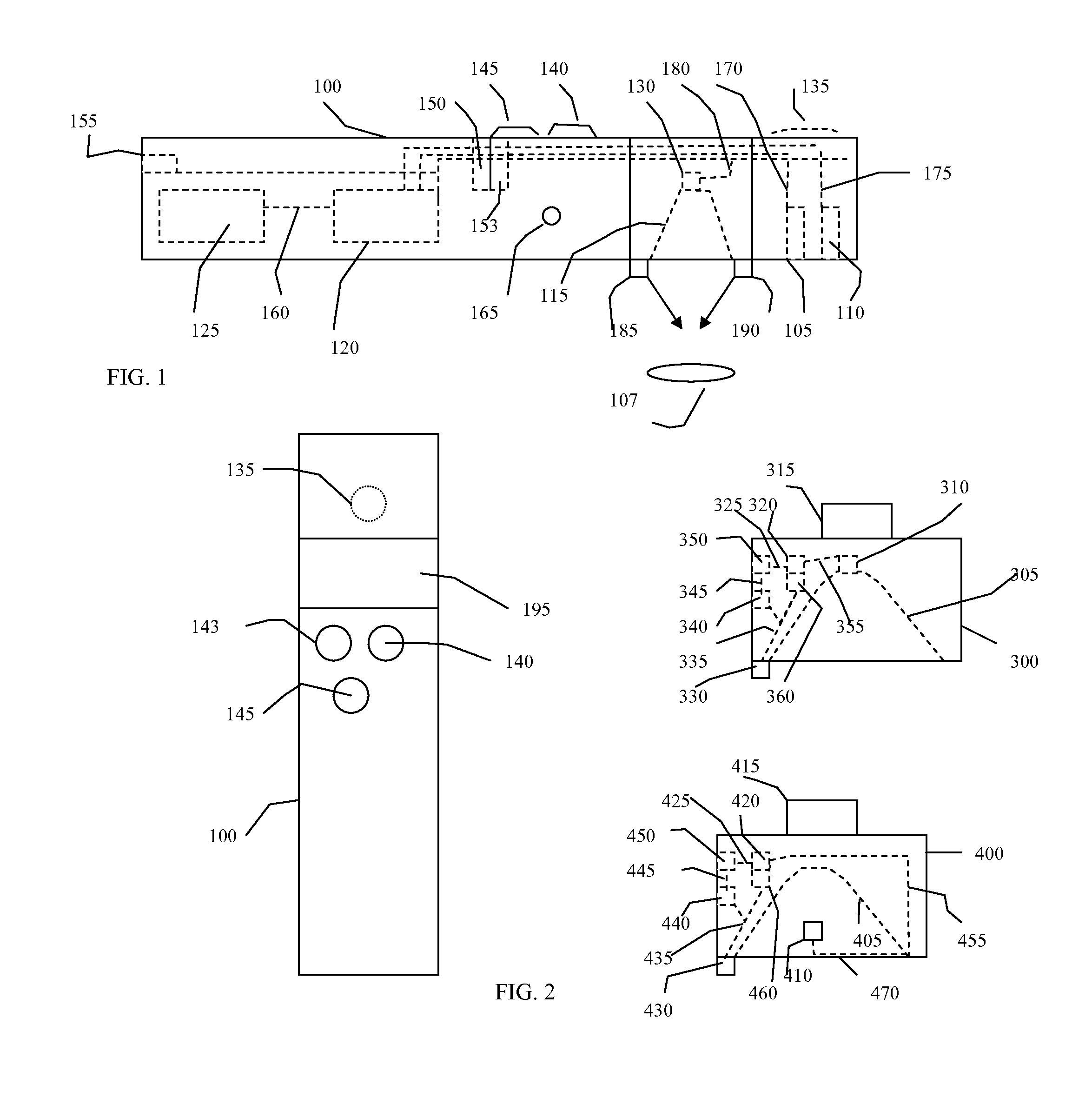 Portable touchless vital sign acquisition device