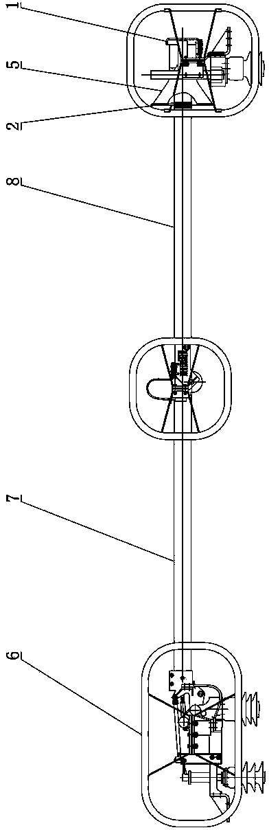 Switching-on mechanism of high-voltage isolation switch