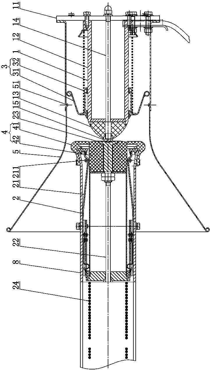 Switching-on mechanism of high-voltage isolation switch