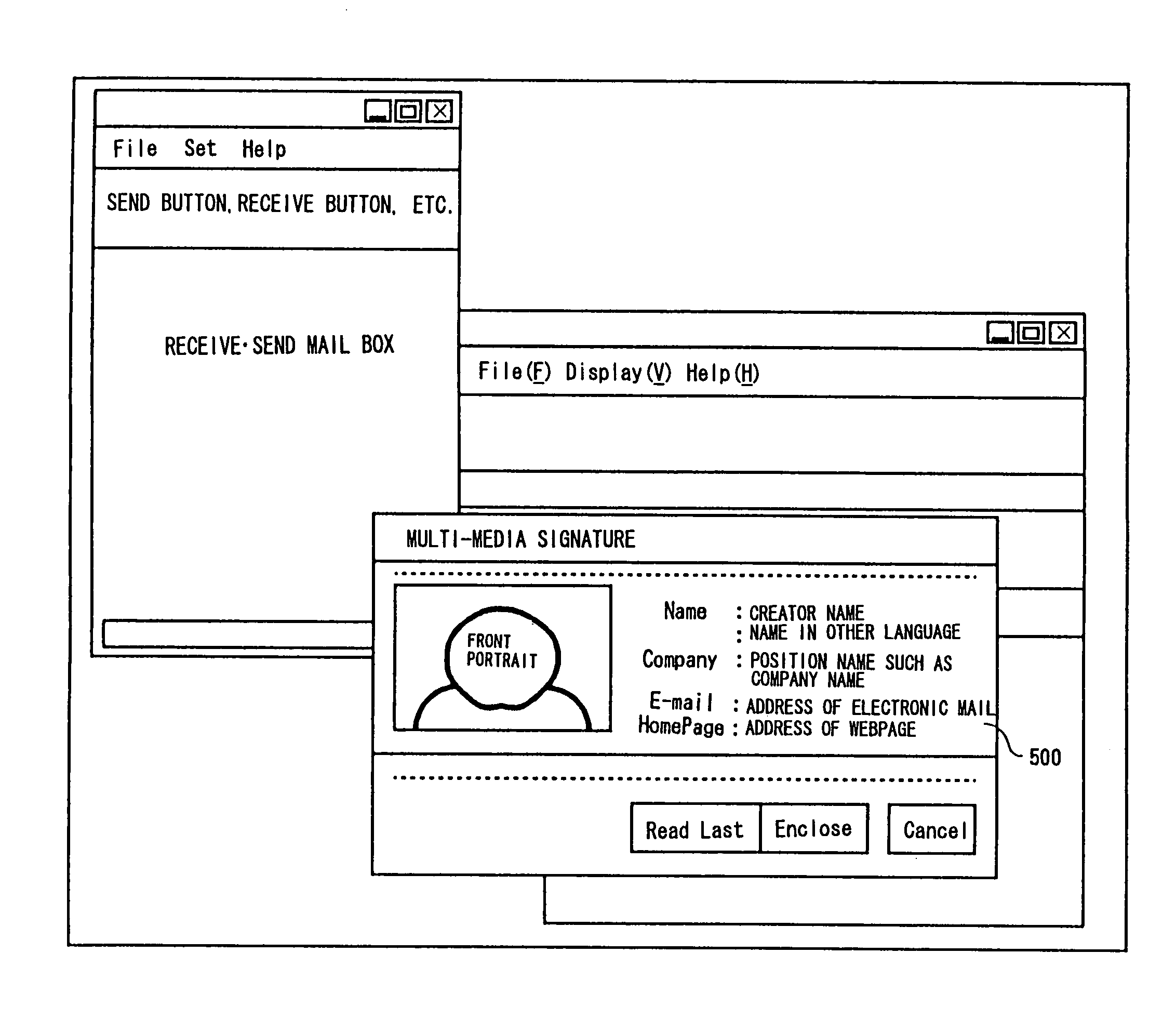 Electronic apparatus transmitting electronic mail including image information, a control apparatus, and a storage medium