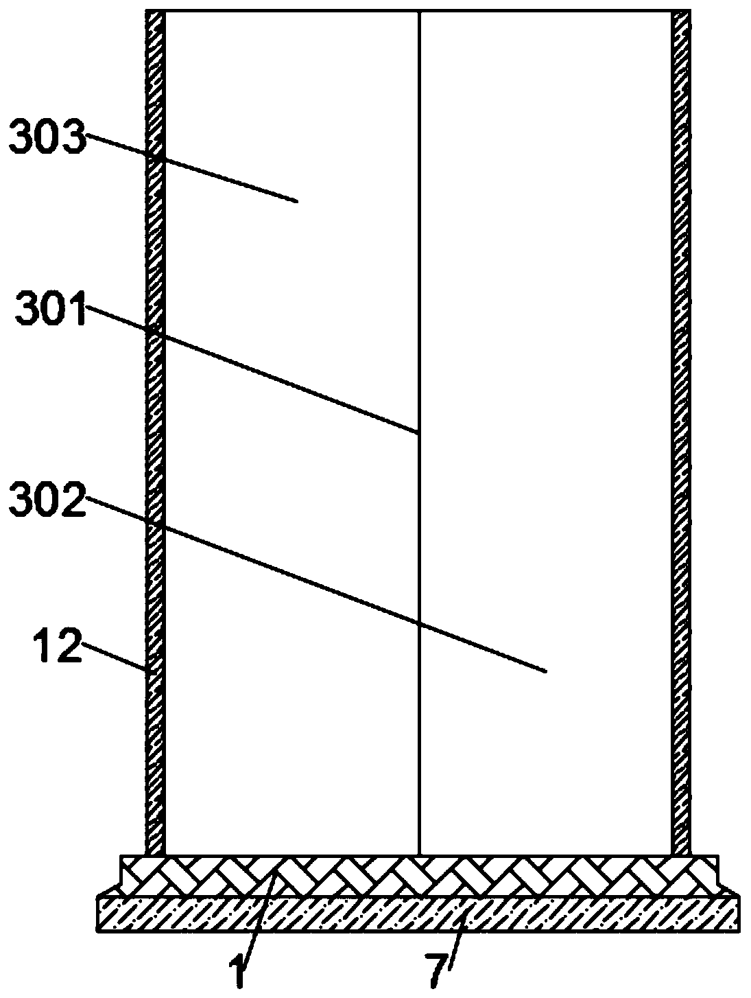 Classified warehousing frame for intelligent warehousing equipment and classified warehousing method