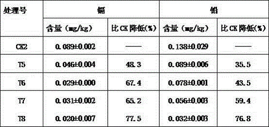 Vegetable heavy metal blocking agent and use method thereof