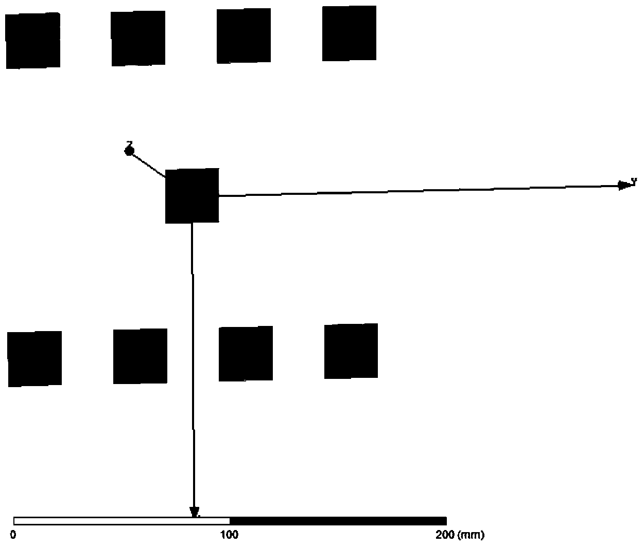 Sparse planar formation optimization method based on spatial gain