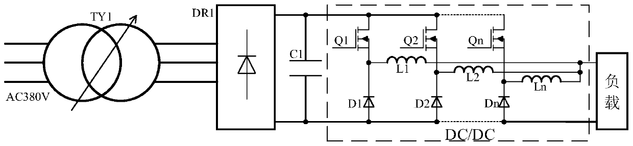 Device and method of testing short-circuit current of DC power grid