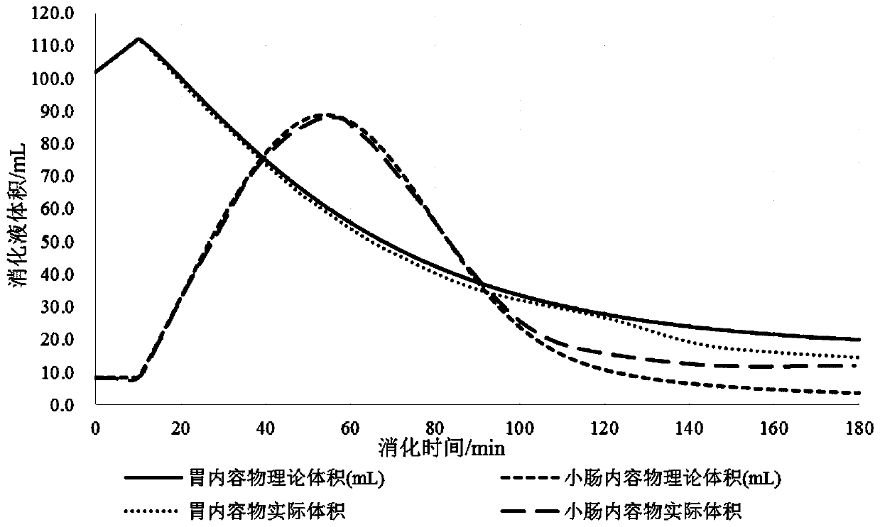 A human stomach-small intestine digestion simulation method and device