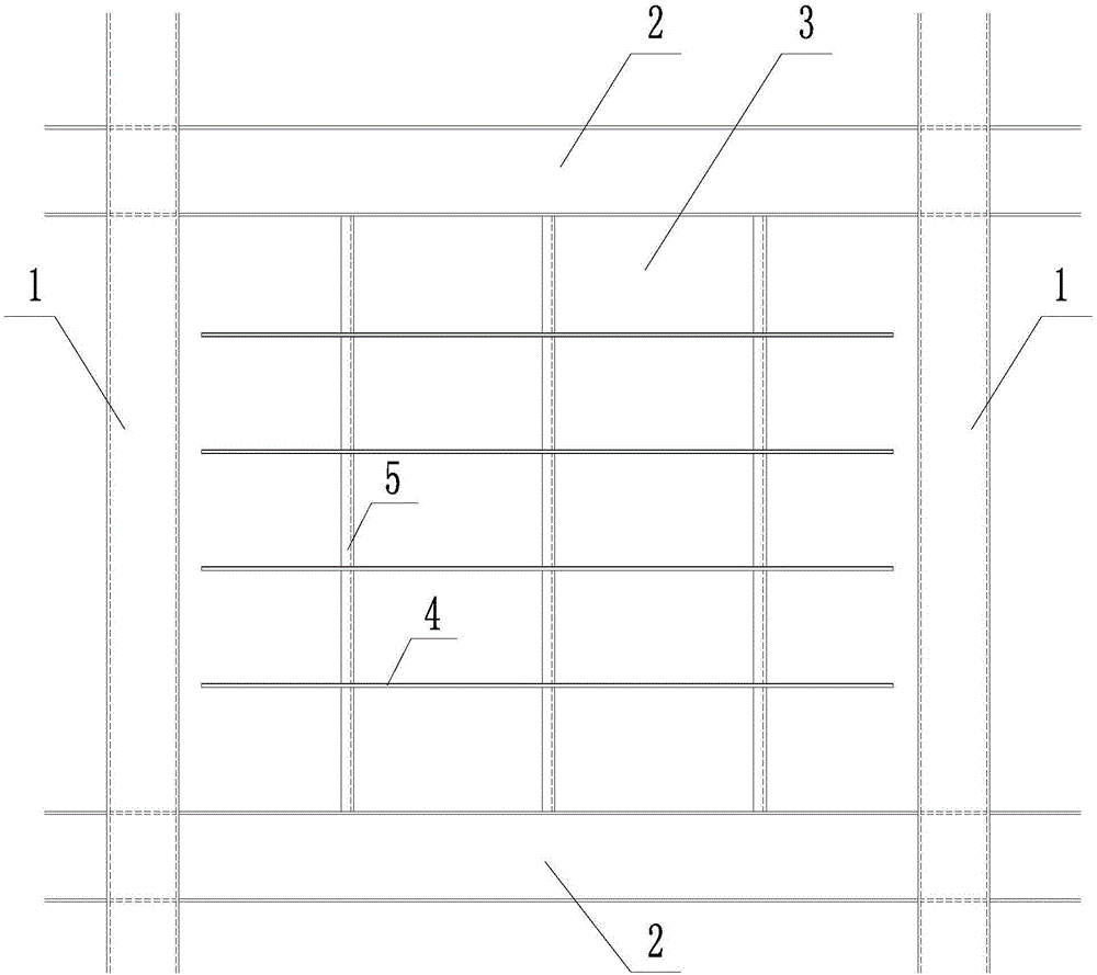 Anti-buckling steel plate seismic shear wall provided with stiffening ribs