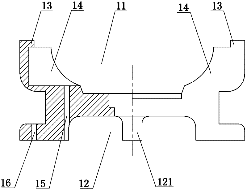 Buffering and damping device for automobile engine