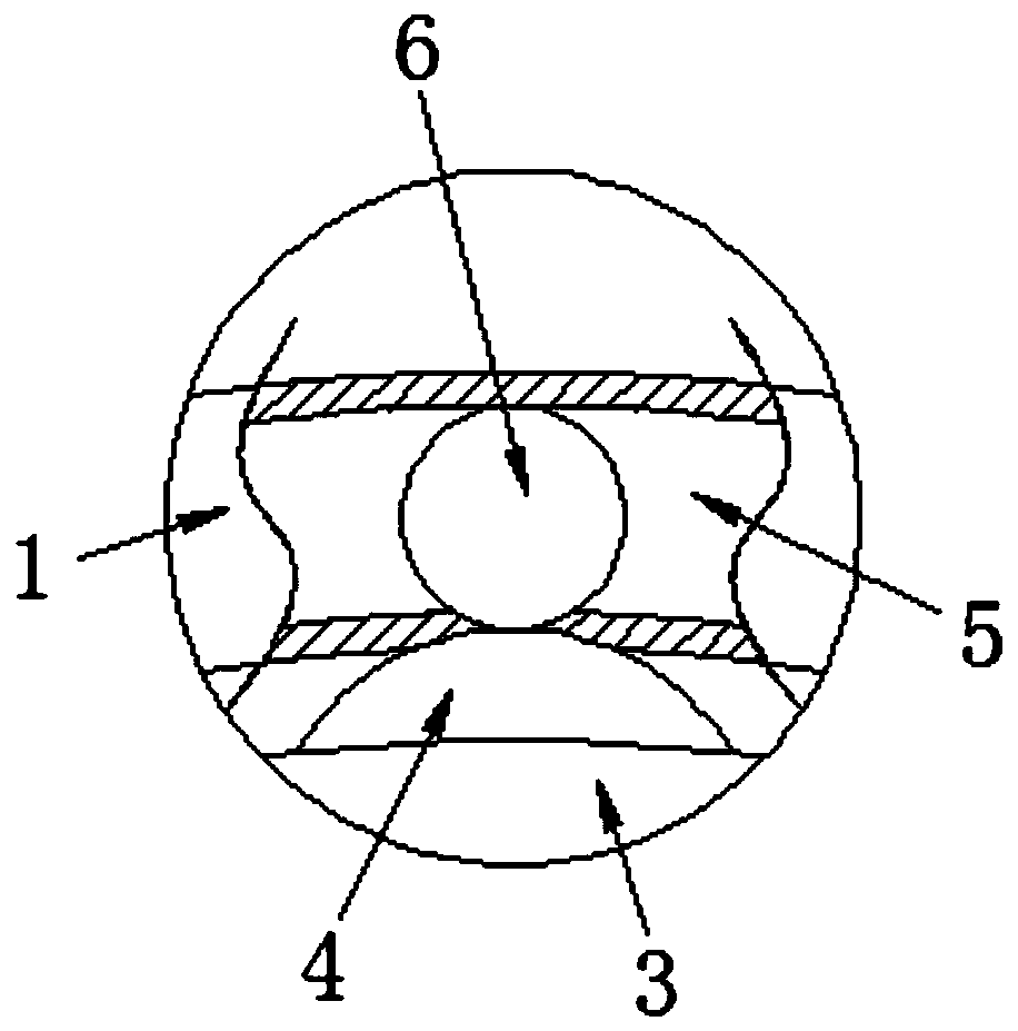 Deep groove ball bearing with good rust prevention effect and machining method thereof