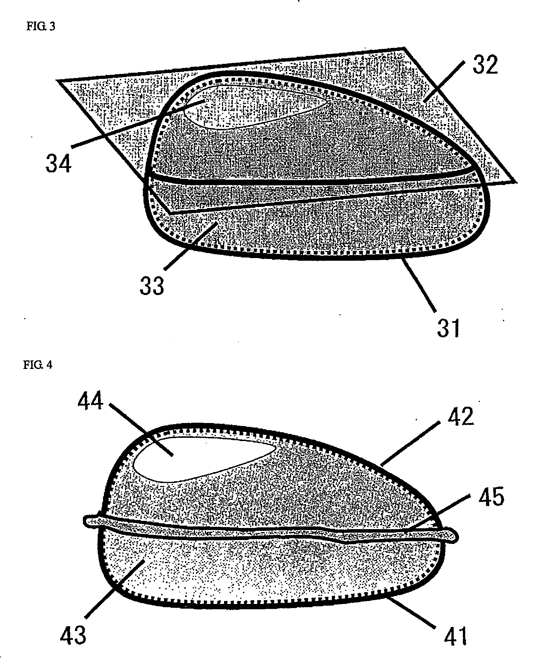 Package For Lump Of Meat Having Void Within The Inside Thereof And Method For Production Thereof