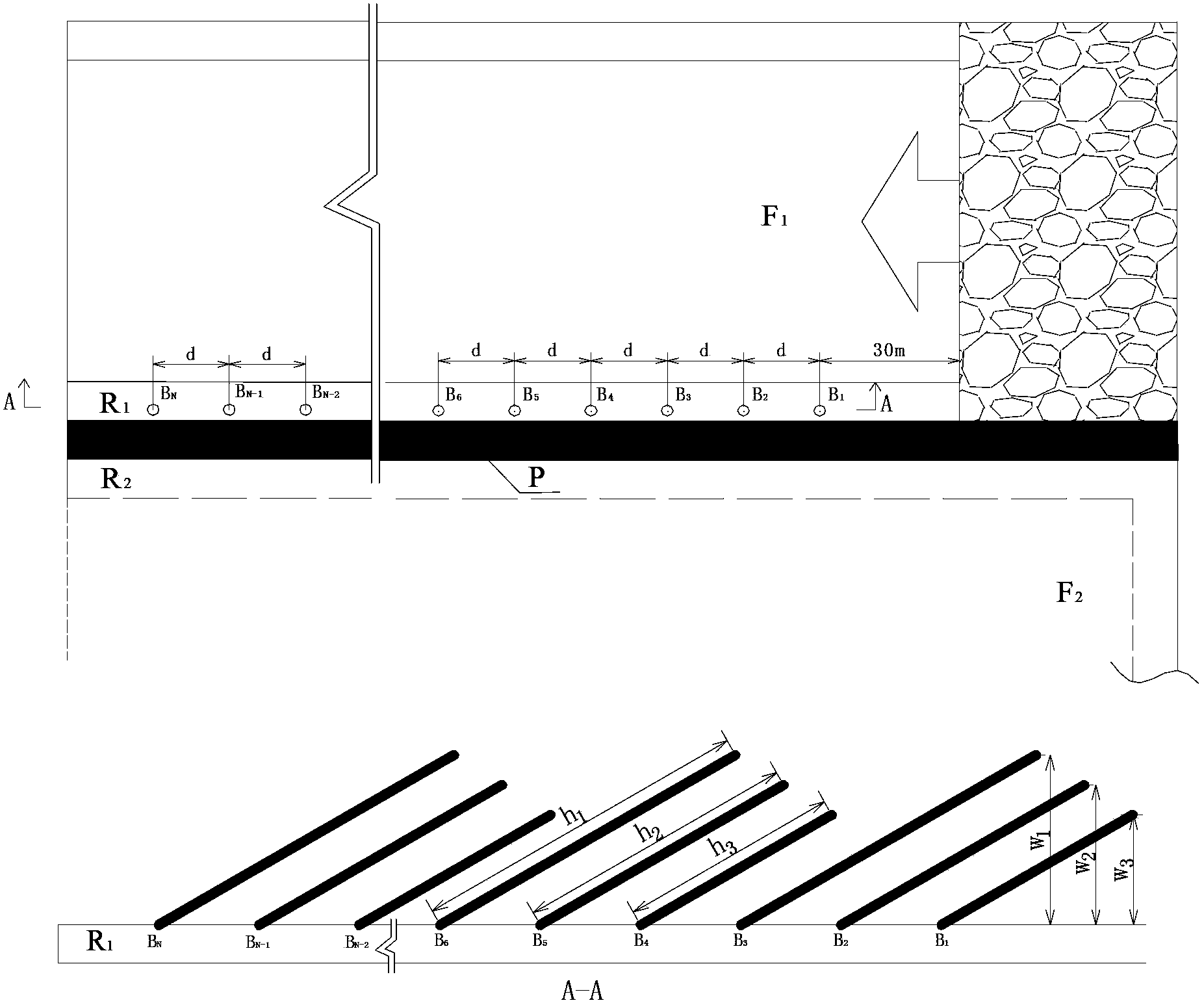 Beside-roadway topping pressure relief method of roadway driving along gob of small coal pillar influenced by dynamic pressure