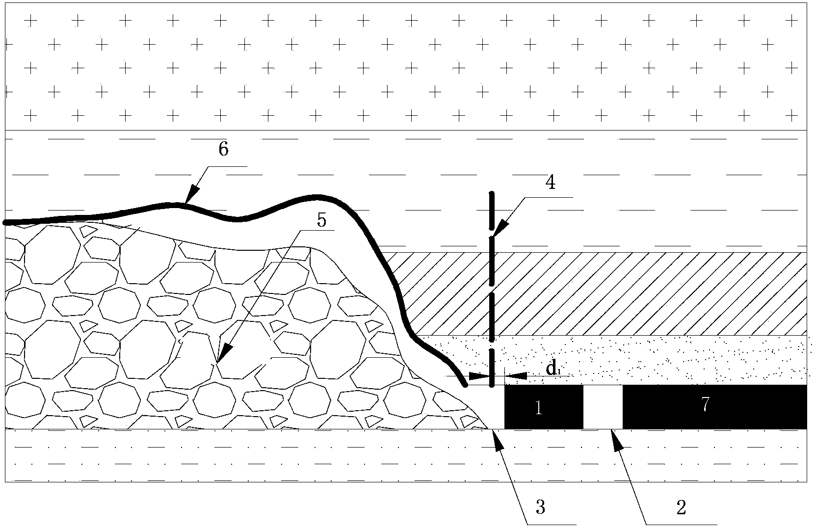 Beside-roadway topping pressure relief method of roadway driving along gob of small coal pillar influenced by dynamic pressure