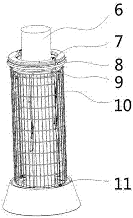 Three-dimensional greening structure for bridge pier and construction method of three-dimensional greening structure