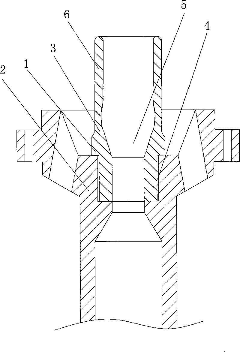 Dynamic arc contact, and installing method and special tool thereof