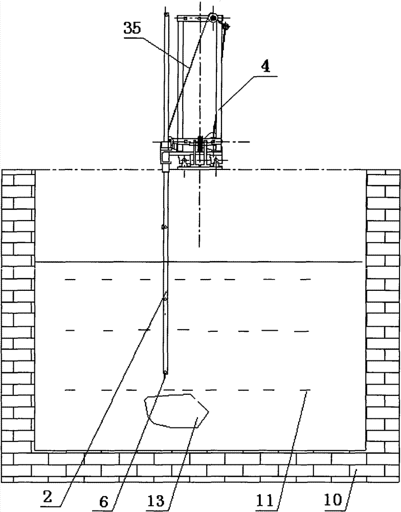 Double-frequency induced polarization method water tank physical simulation experiment device