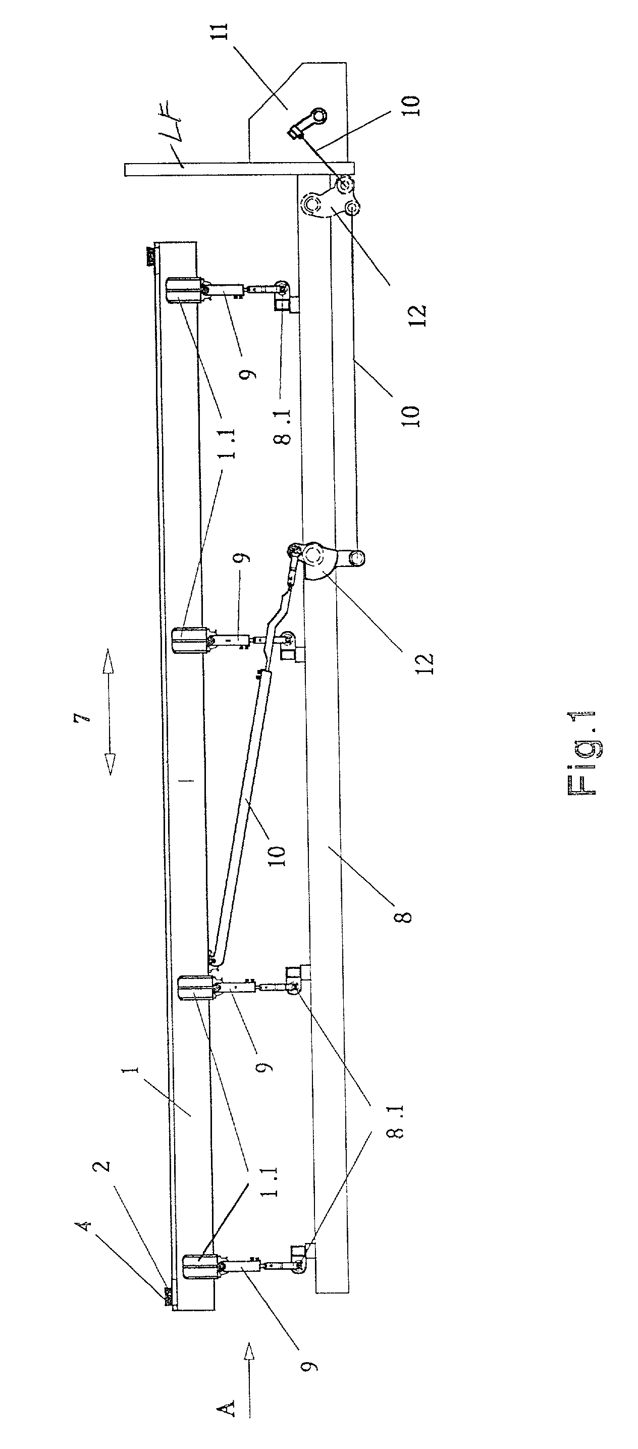 Weaving loom for producing a leno fabric