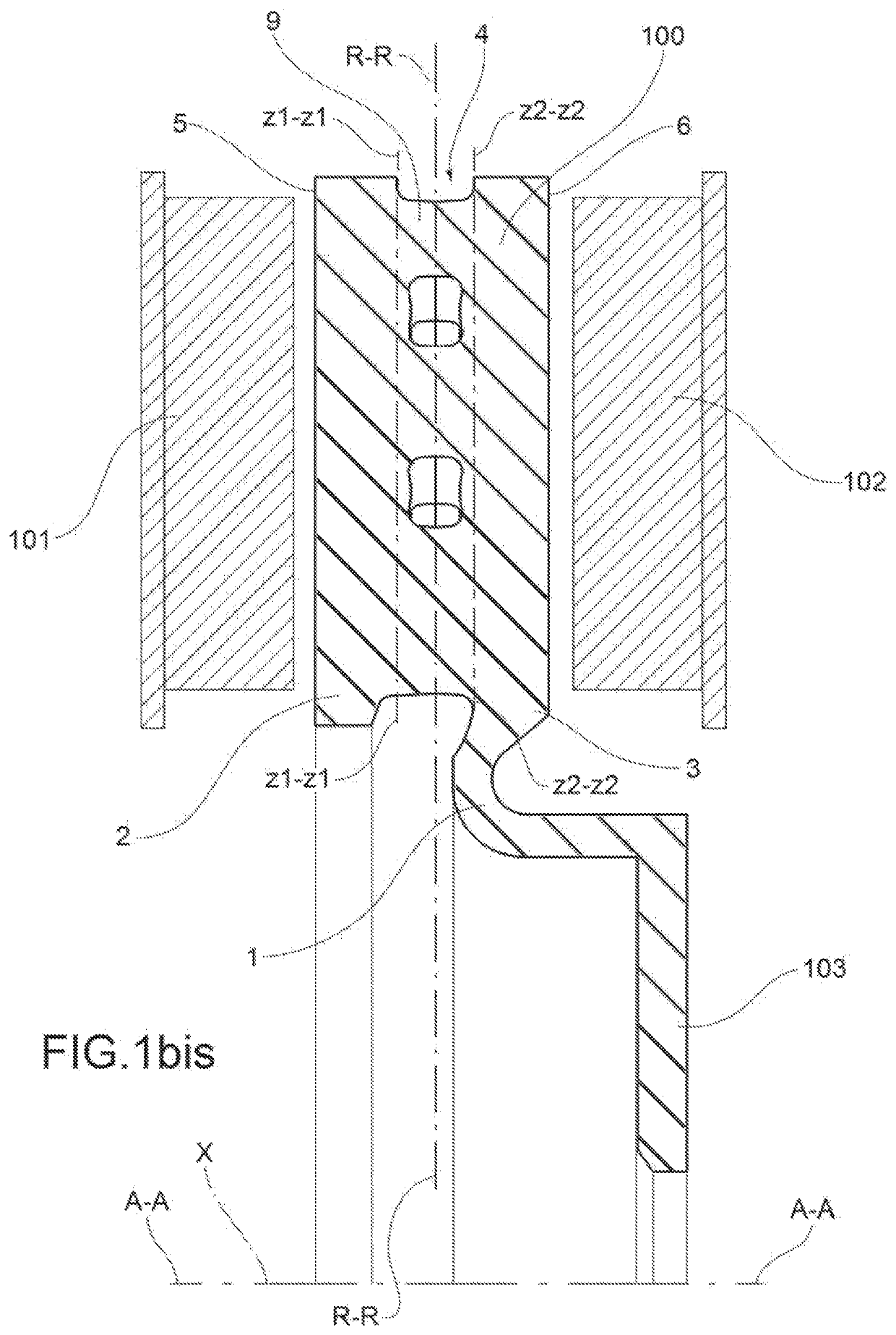 Ventilated braking band, assembly of ventilated brake disc and method of ventilation