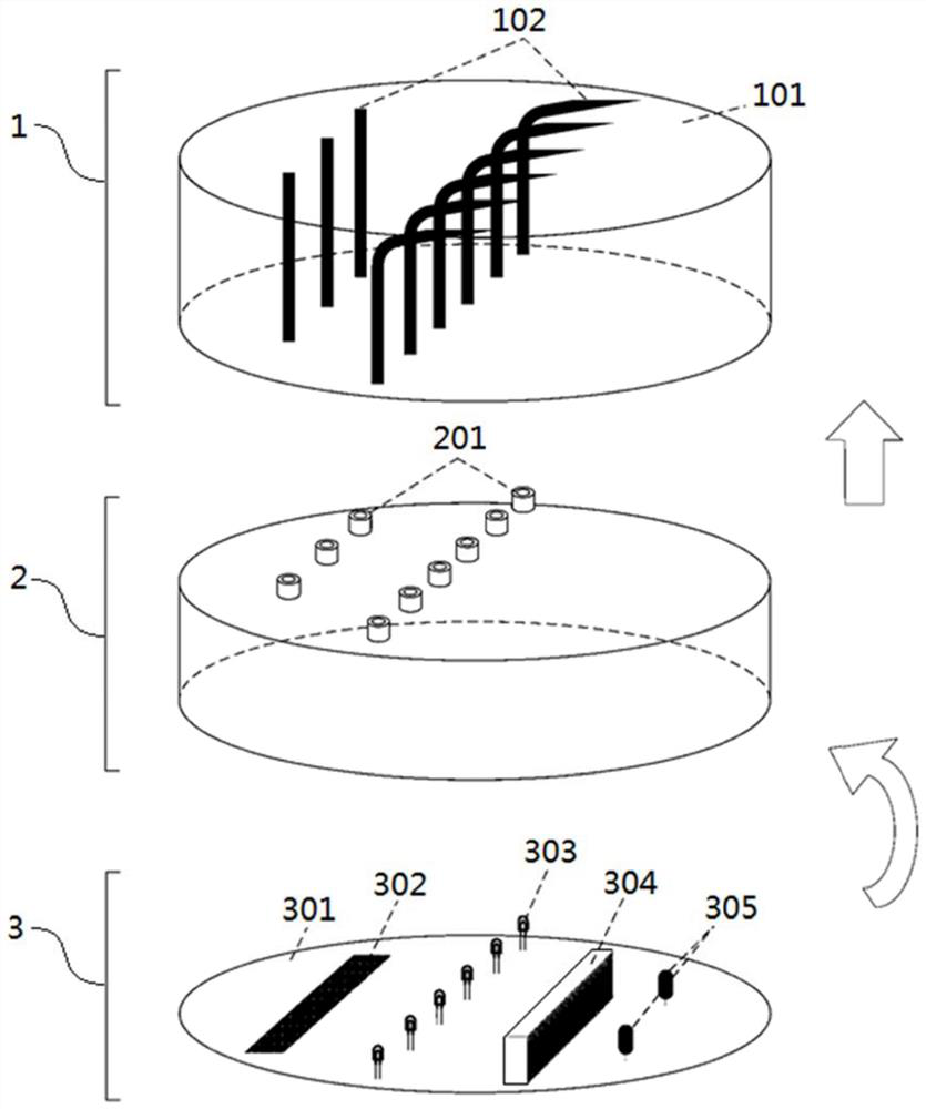 A light-transmitting concrete-based LED active luminescent traffic marking and its construction method