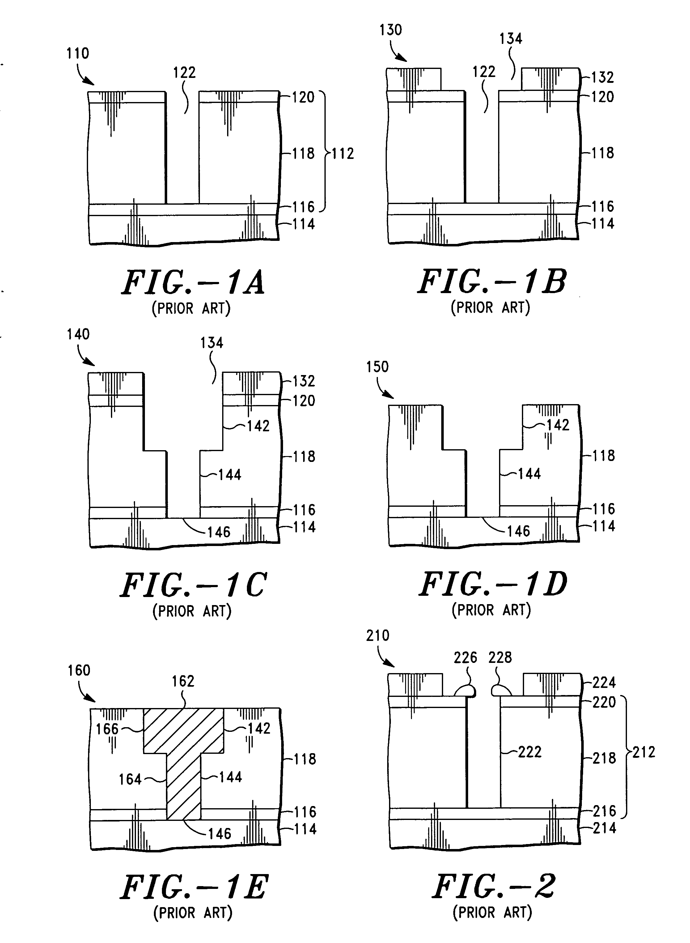 Integrated circuit fabricating techniques employing sacrificial liners