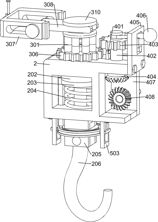 Anti-rotation positioning device for lifting hook