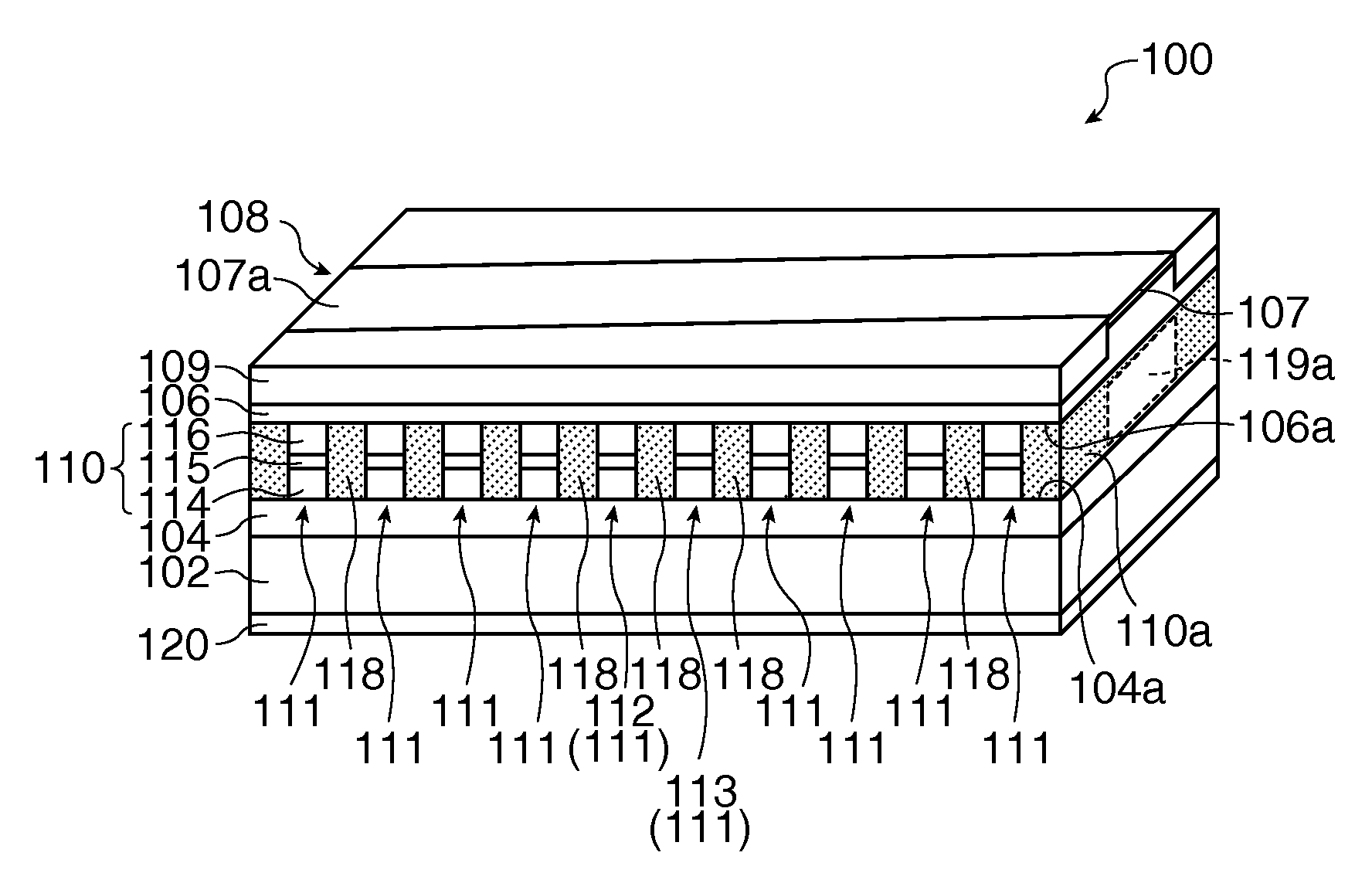 Light-emitting device and projector