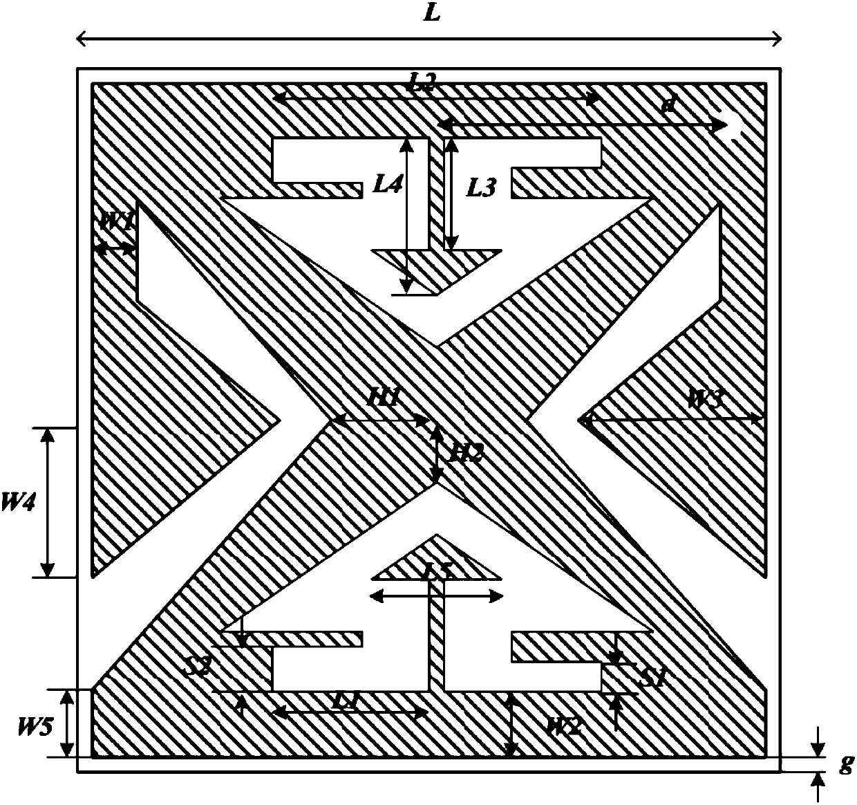 Implanted type circularly polarized antenna applied to wireless medical telemetering