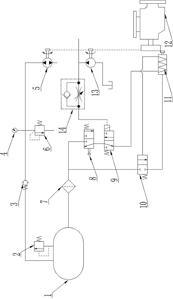 Pneumatic starting system protection device of diesel engine for automobile