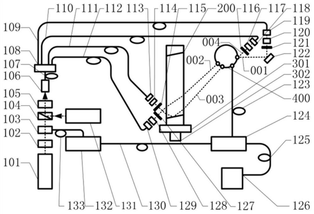 Device and method for detecting ultra-low residual reflectivity at boundary surface of large-size sheet laser neodymium glass package