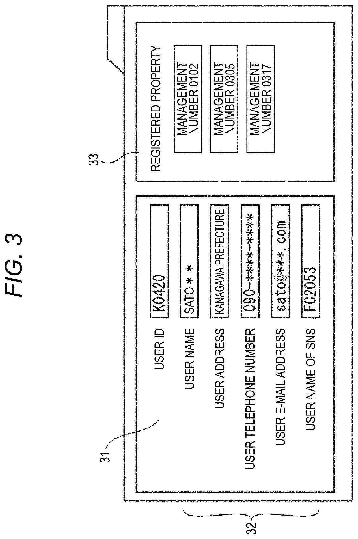 Property management device and property management system