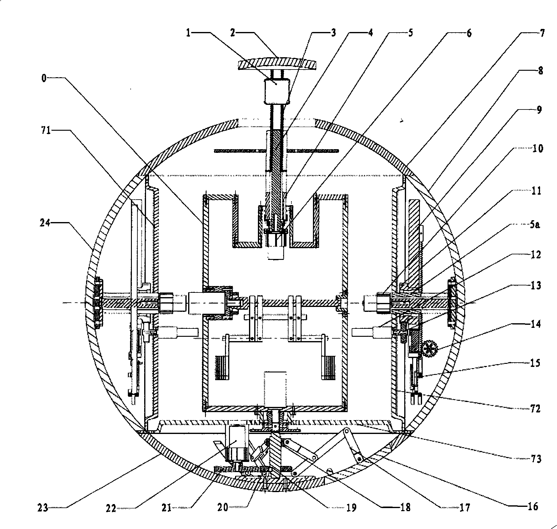 Spherical robot having visual sensation and arms on both sides