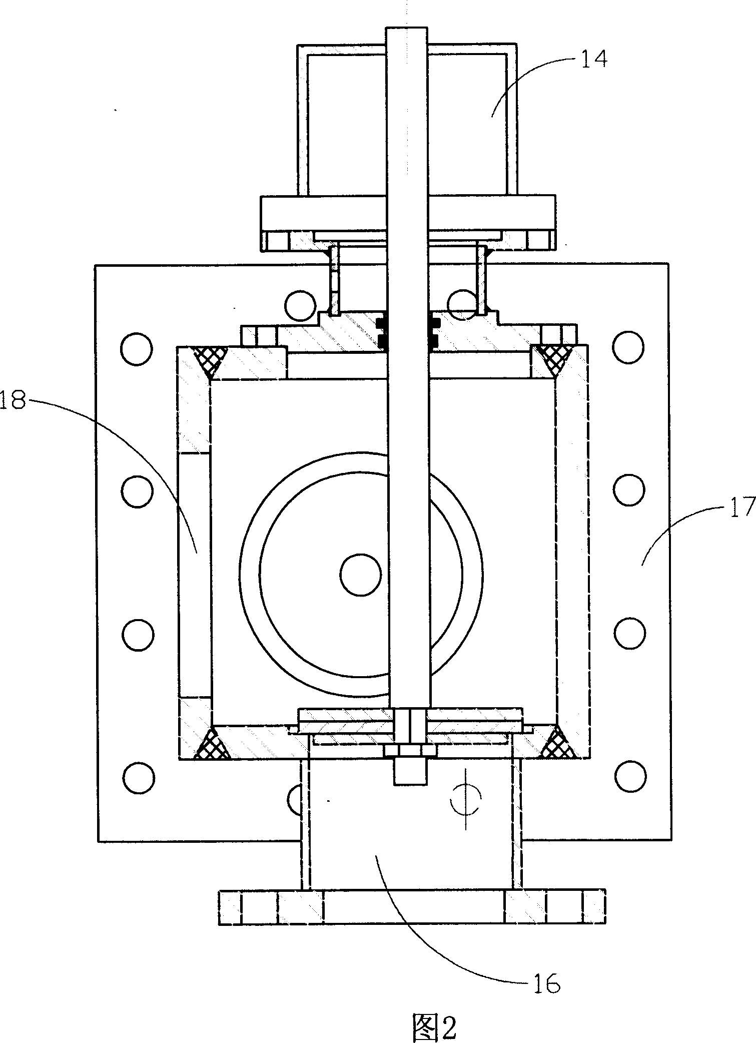 Vehicular equipment bituminous pitch automatically combined valve device