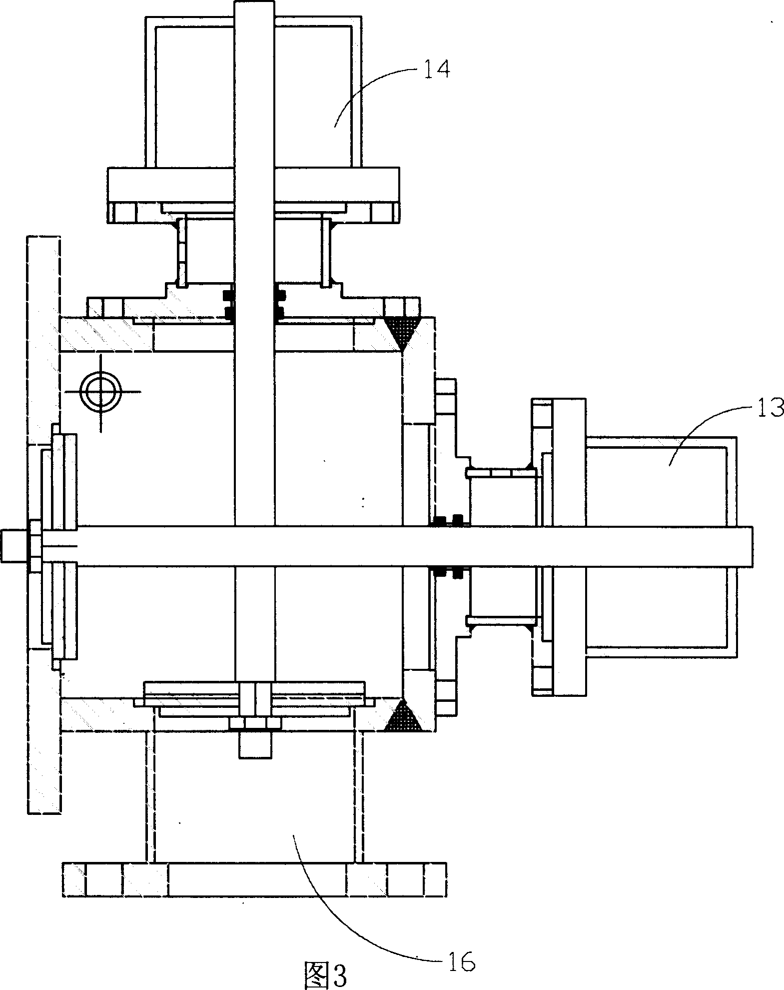 Vehicular equipment bituminous pitch automatically combined valve device