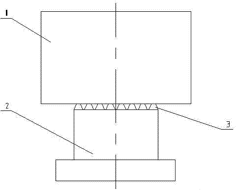 Brazing method for tungsten carbide die punching head and steel base