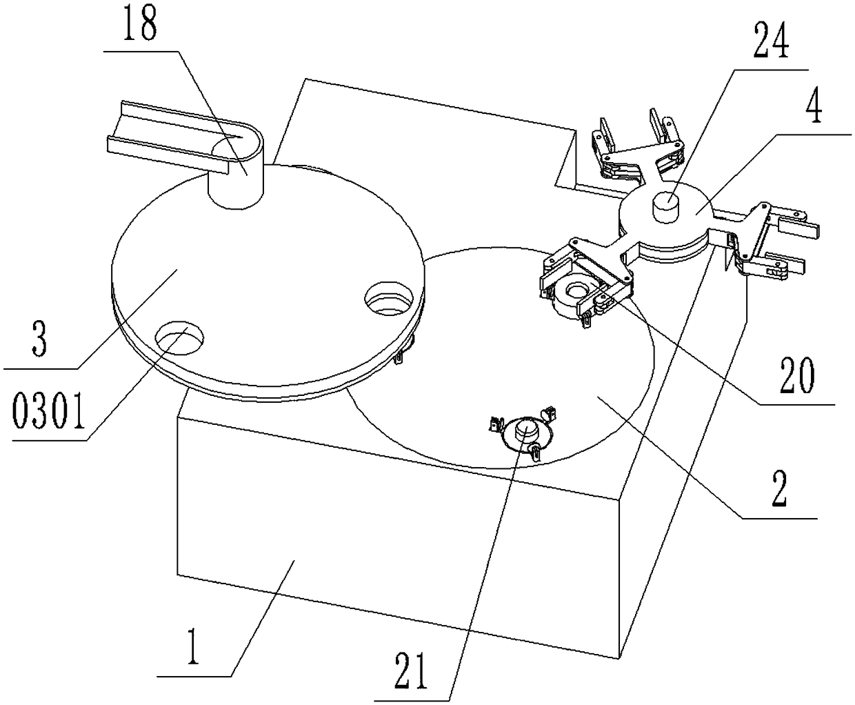 Assembly line laser marking device for bearing model