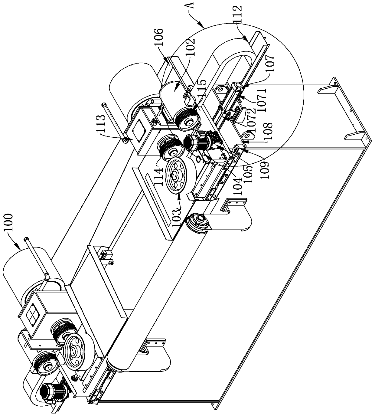 Steel plate side edge rust removal device and method