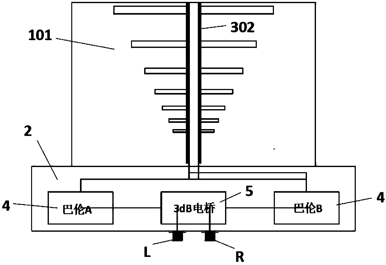 Wide-beam UWB (ultra wide band) dual-circular-polarization log-periodic antenna