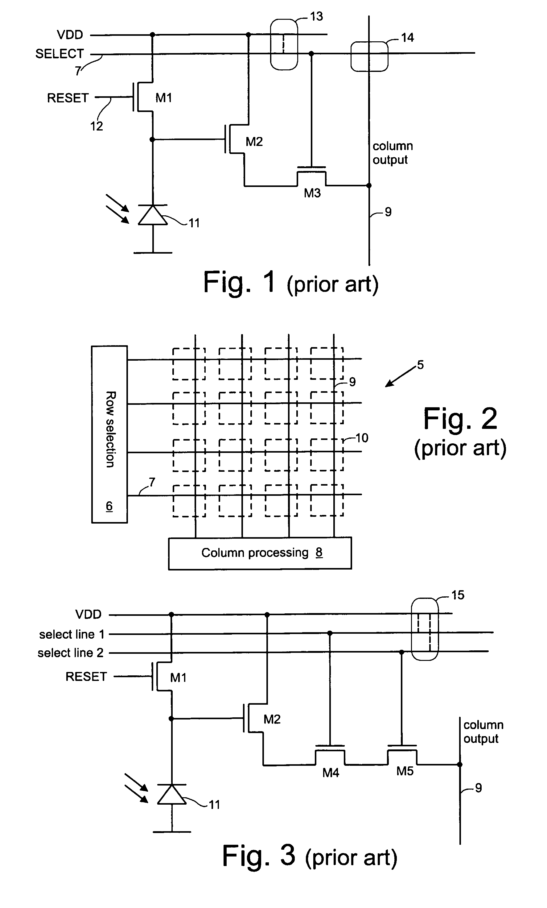 Pixel array with reduced sensitivity to defects