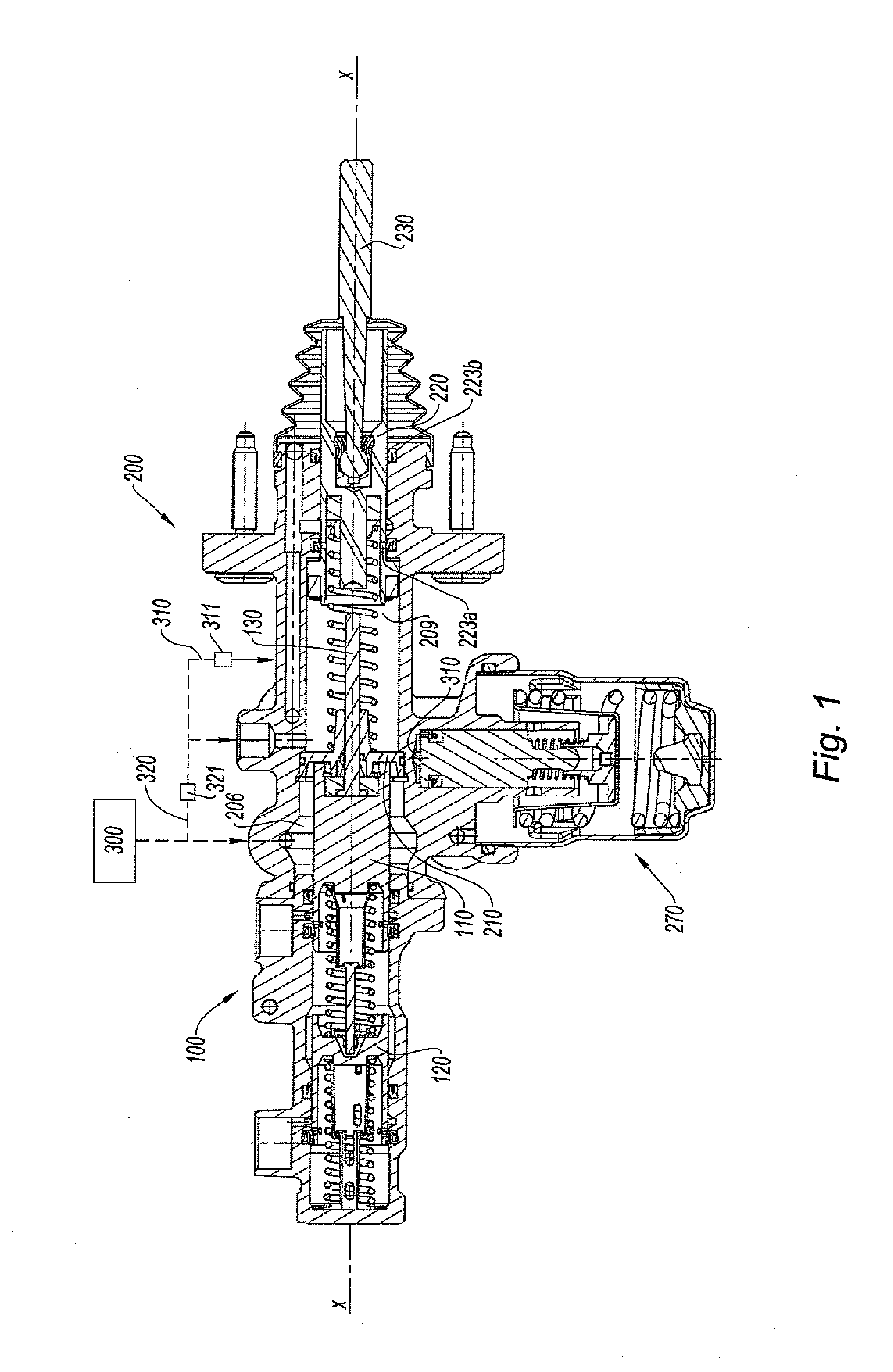 Brake system with master cylinder, disengaged from the brake pedal, and hydraulic brake booster