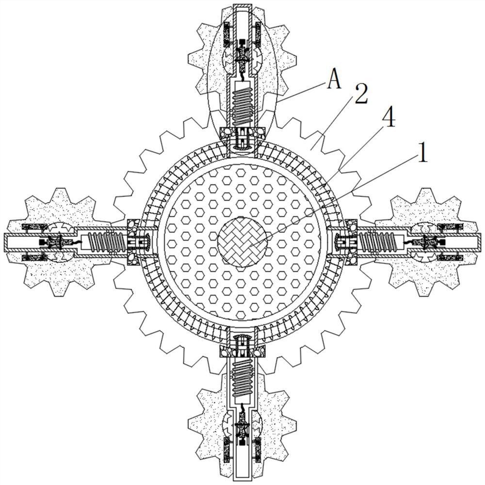 Intelligent manufacturing rust-proof equipment for fixing hardware machines of different sizes