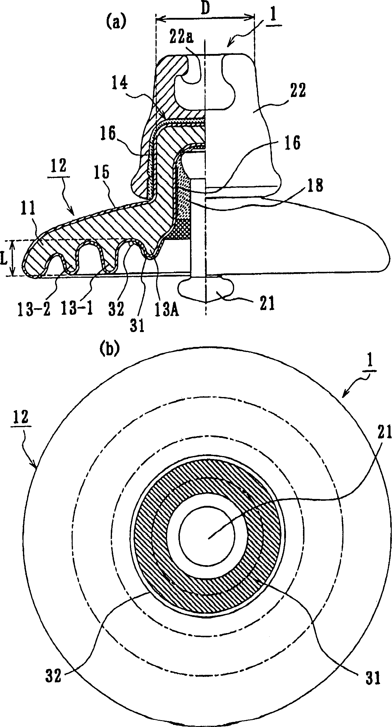 Suspended insulator