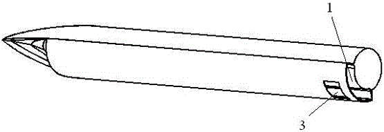 A supersonic air inlet anti-breathing structure