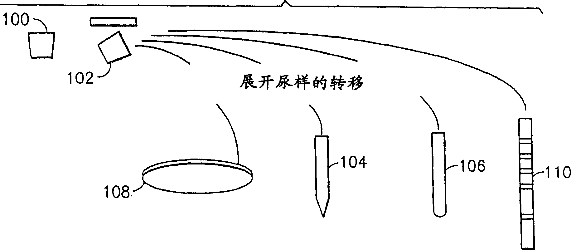 Vacuum tube and microscope inspection, chemical treatment and microbe determination method of urine precipitate