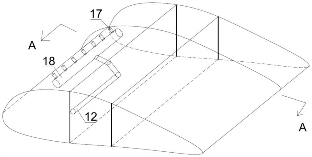 Air layer anti-icing and de-icing system based on air heat de-icing technology and design method of air layer anti-icing and de-icing system