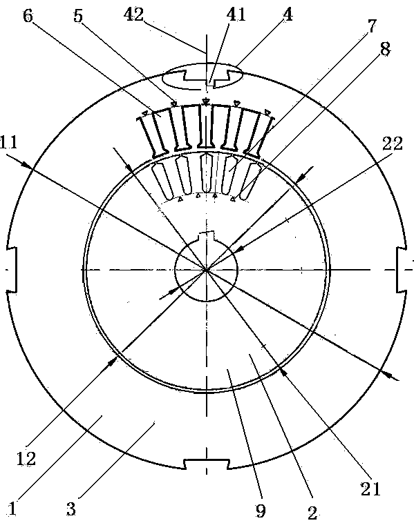 Superhigh-energy-efficiency 4-kW four-pole three-phase asynchronous motor