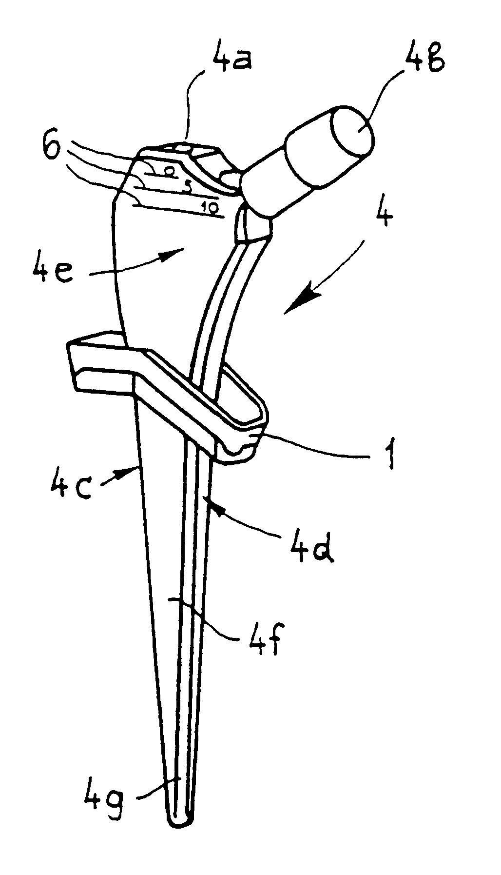 Kit for implanting a cementable endoprosthesis