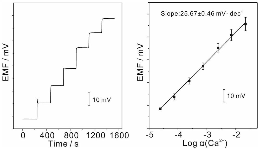 A polymer film potential type anti-biofouling sensor based on graphene oxide antifouling layer and its application