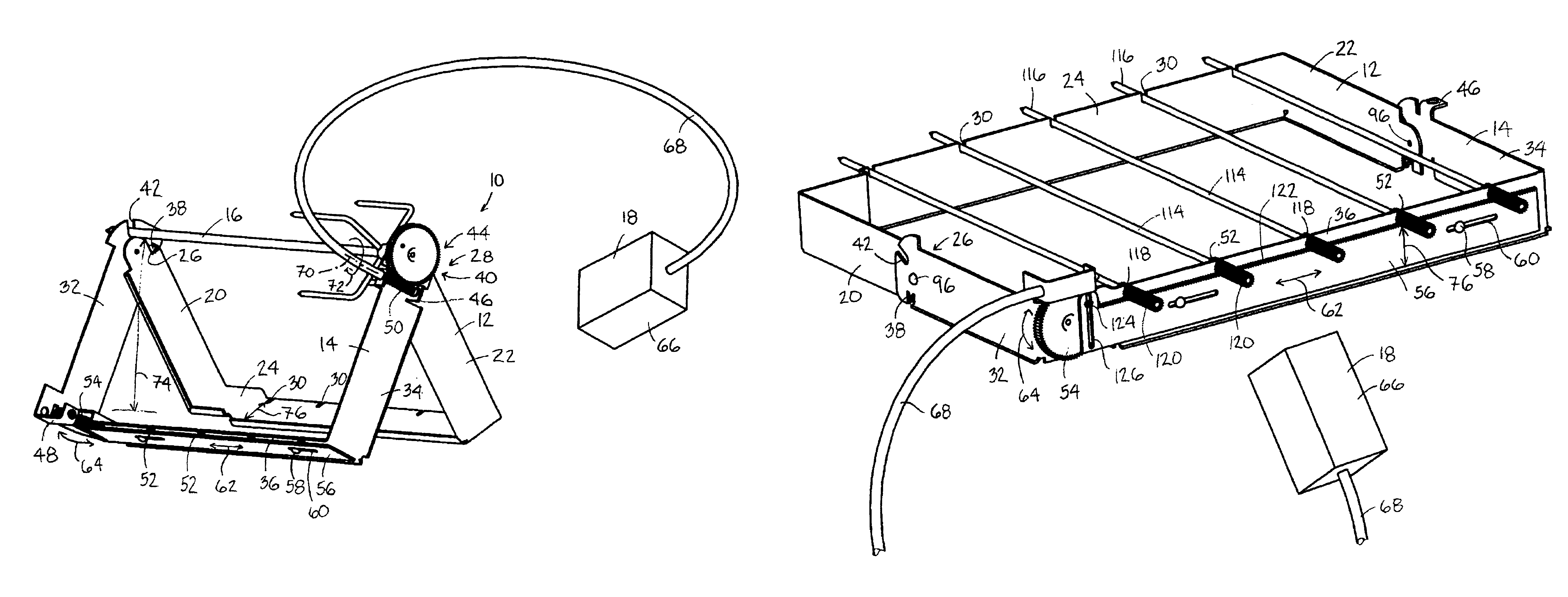 Convertible rotisserie/kebab cooking device