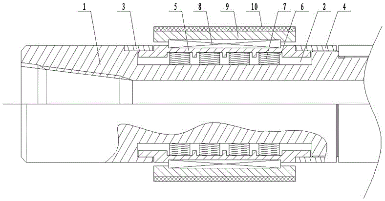 Wear-resistant oil drill pipe