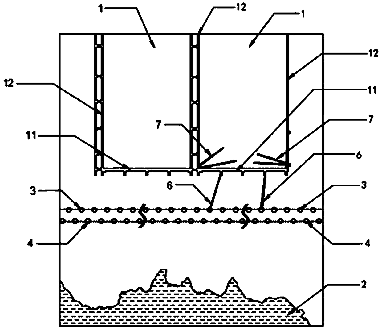 Grouting method of waterproof curtain of burnt rock covering on working surface to be mined of coal mine